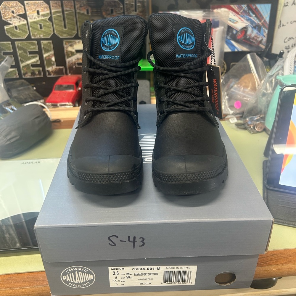 Palladium Black Waterproof Boots